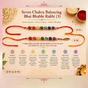 Seven Chakra Balancing Bhai Bhabhi Rakhi