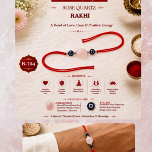 Rose Quartz Rakhi
