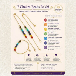 7 Chakra Beads Rakhi