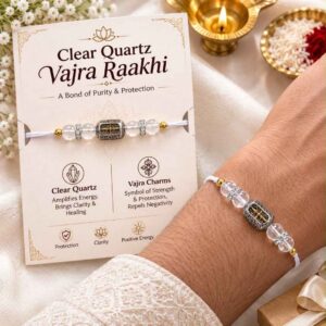 Clear Quartz Vajra Rakhi