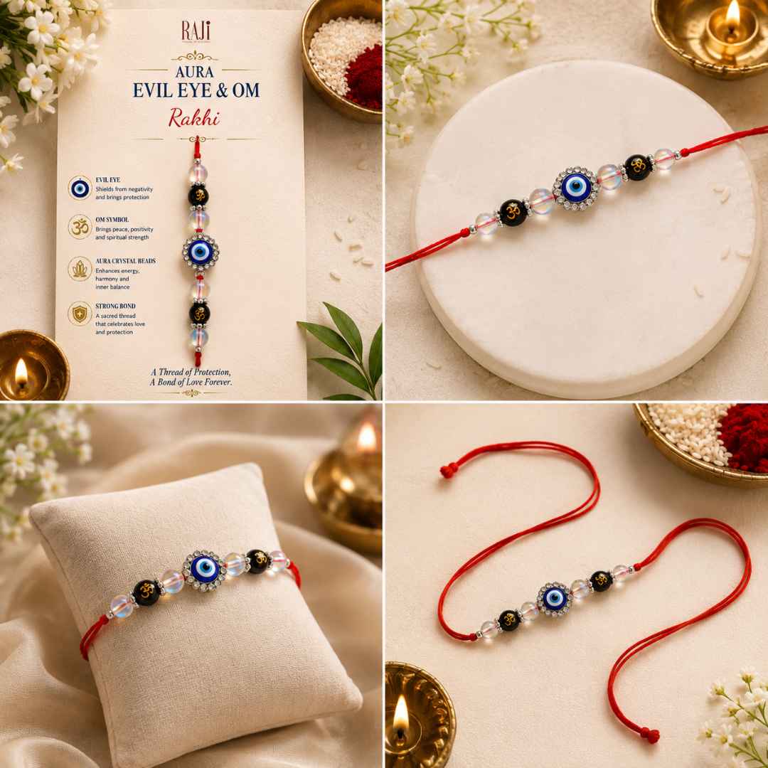 Aura Evil Eye & OM Rakhi - Image 2