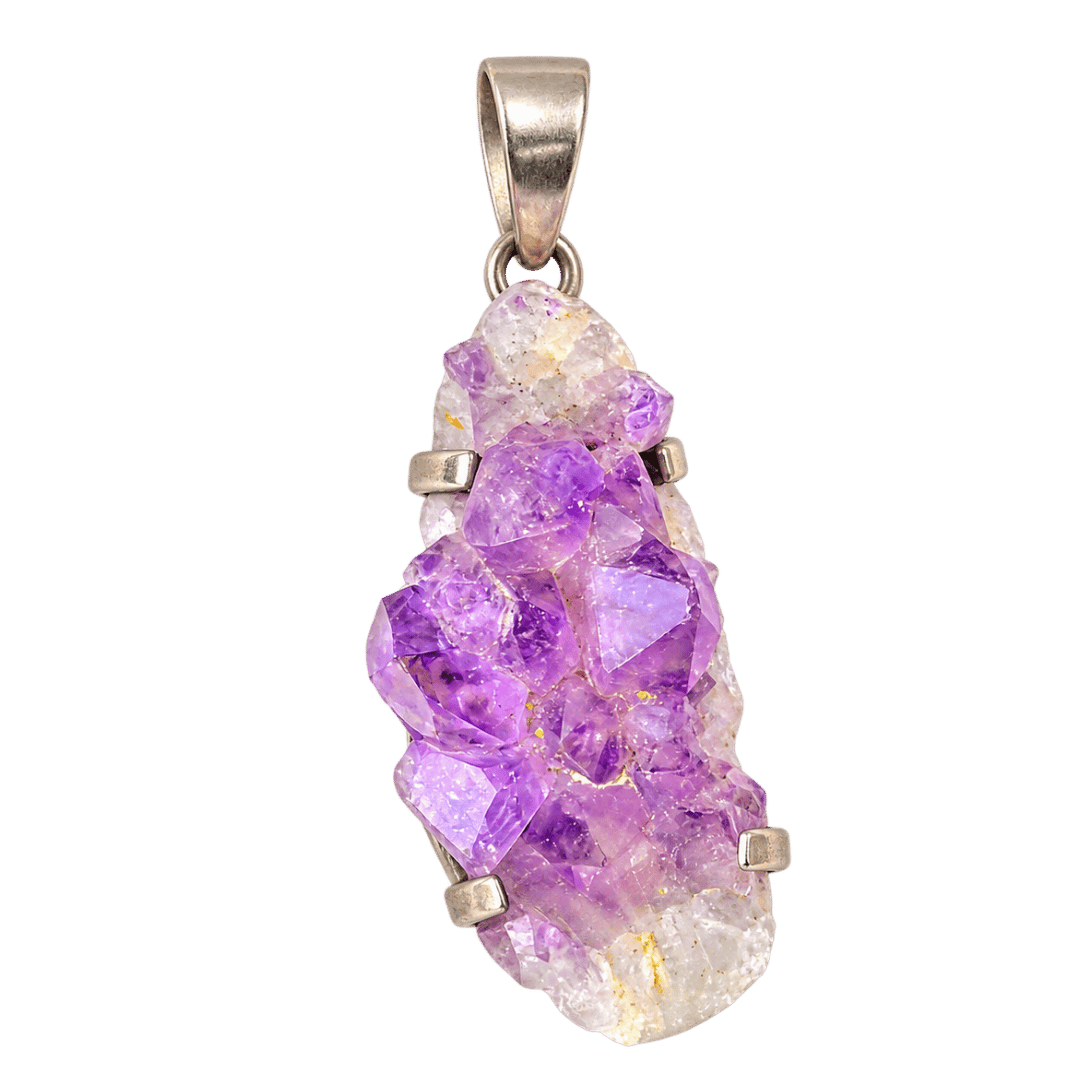 Handcrafted Natural Amethyst Crystal Pendant